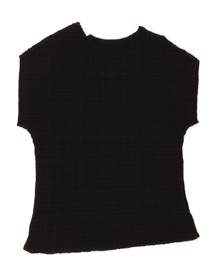 TOMMY HILFIGER Womens V-Neck Jumper Sweater UK 14 Medium Black Vintage Tommy Hilfiger and Second-Hand Tommy Hilfiger from Messina Hembry 