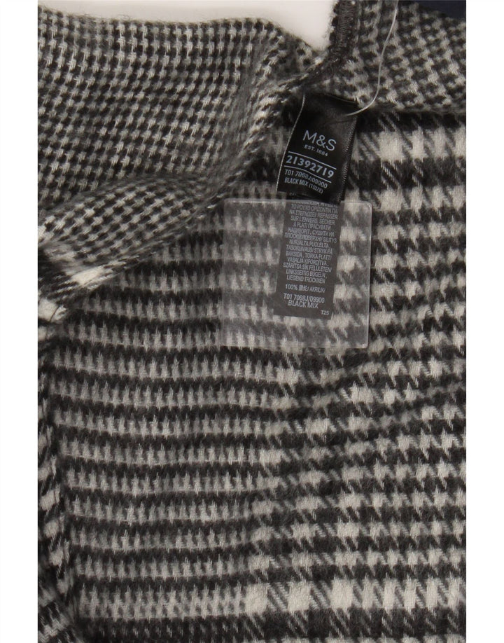 Pulover pentru femei Marks & Spencer Cape Cardigan Mărime Unică Negru Houndstooth