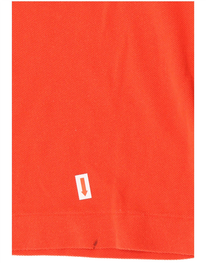 Tricou polo LACOSTE pentru bărbați, cu tăiere clasică, mărimea 4, bumbac portocaliu mediu