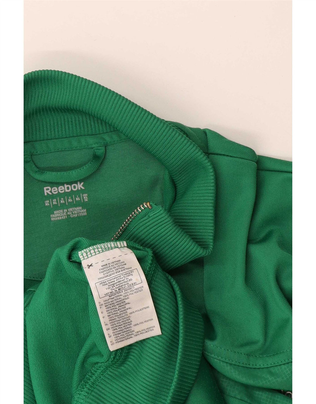 Jachetă de trening pentru bărbați Reebok, XL, poliester verde