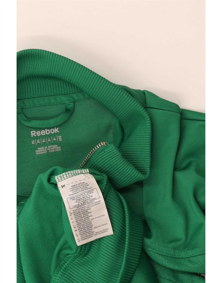 Jachetă de trening pentru bărbați Reebok, XL, poliester verde