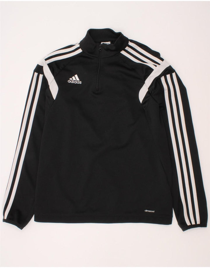 Adidas Boys Climacool Pullover Trening Top 11-12 ani mare negru