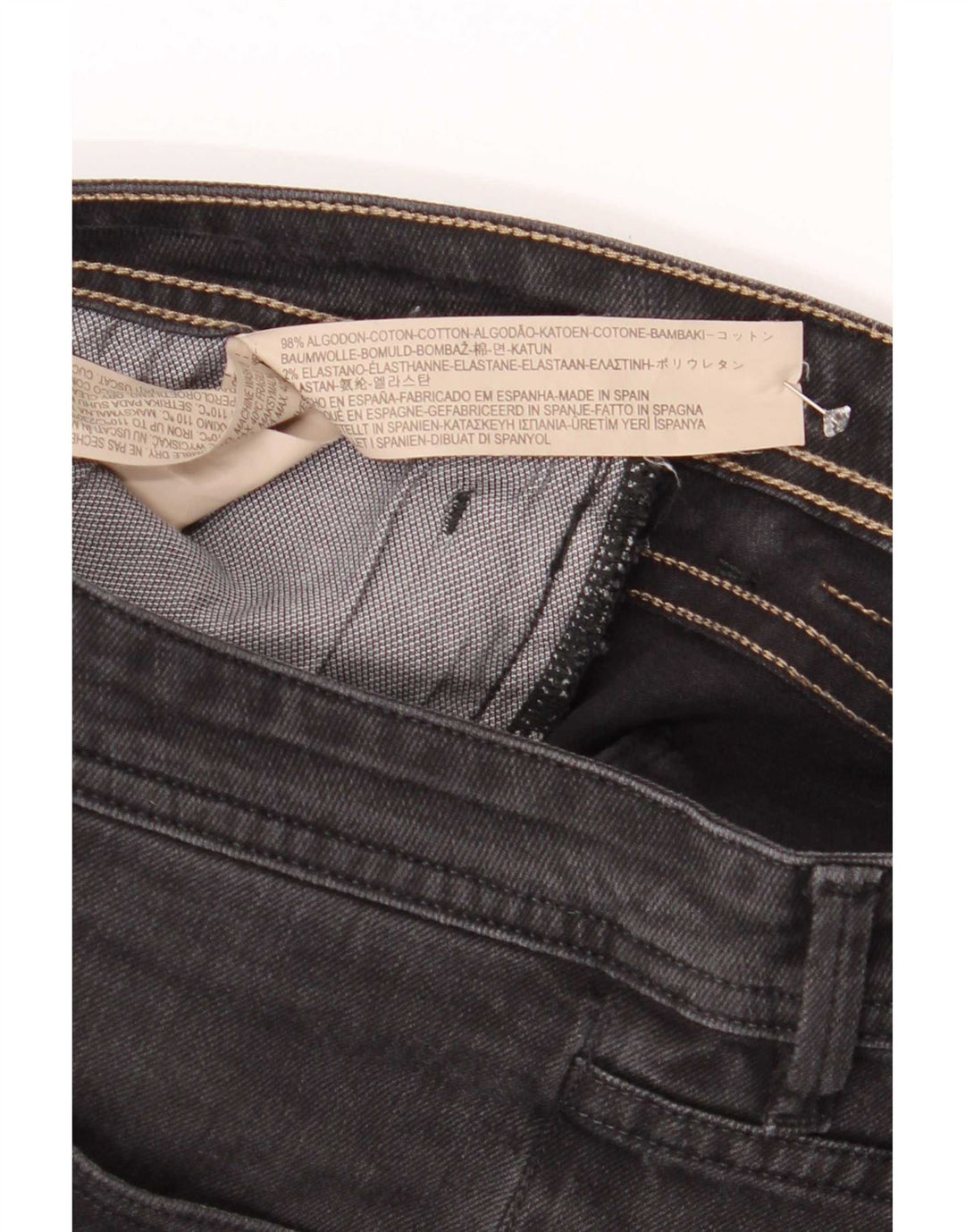Massimo Dutti Blugi pentru bărbați slim EU 42 Large W32 L30 Bumbac gri
