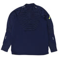 Top de trening Nike pentru bărbați, cu fermoar și gât, poliester, albastru bleumarin