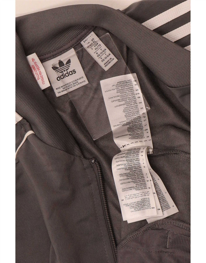 Jachetă de trening pentru băieți Adidas 15-16 ani poliester gri