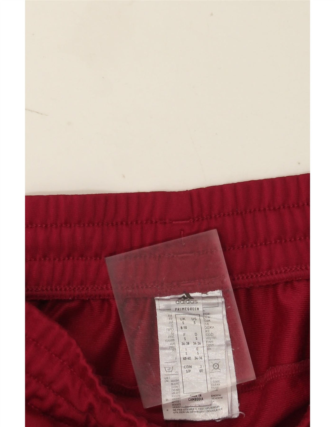 Pantaloni de trening Adidas pentru femei UK 8/10 Small Maroon Poliester