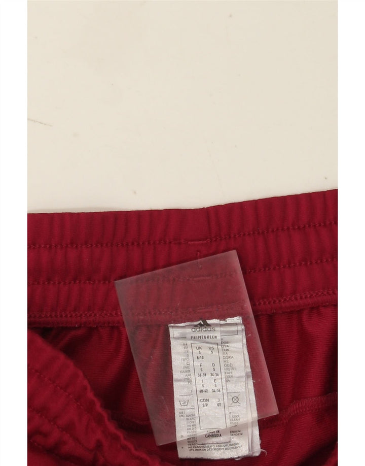Pantaloni de trening Adidas pentru femei UK 8/10 Small Maroon Poliester