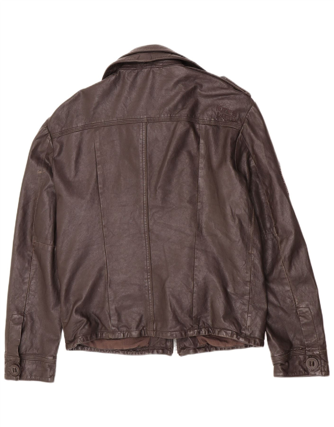 Jachetă militară din piele pentru bărbați Superdry UK 42 XL maro