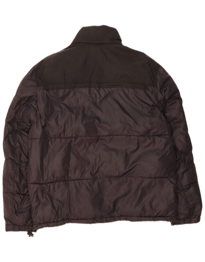 LEVI'S Mens Padded Jacket UK 40 Large Black Colourblock Polyamide