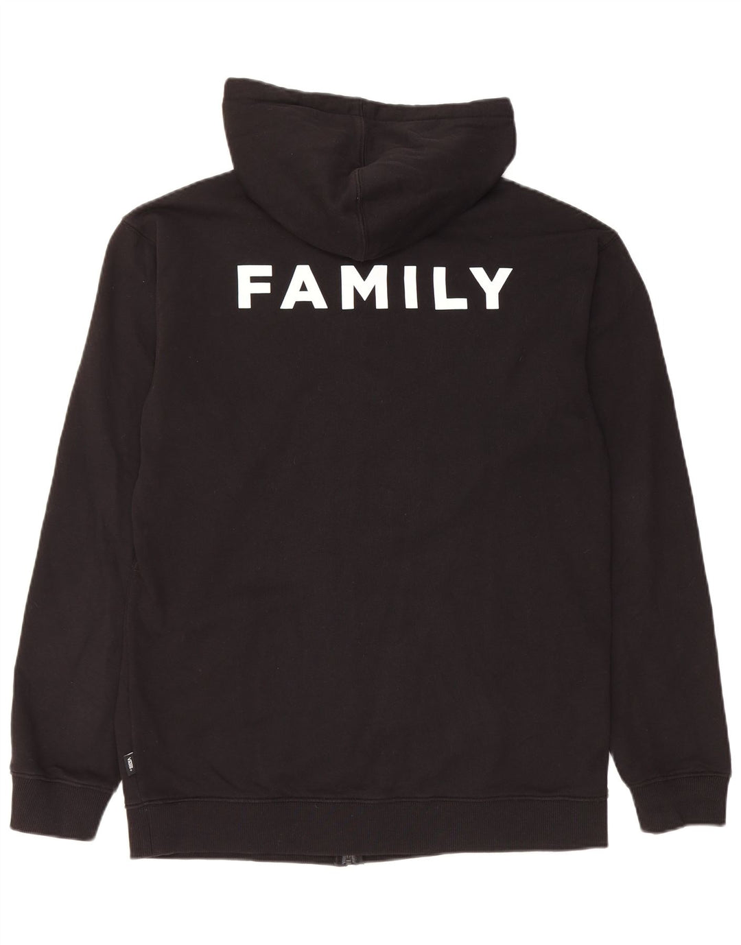 Pulover Vans Graphic Zip pentru bărbați, bumbac mare, negru