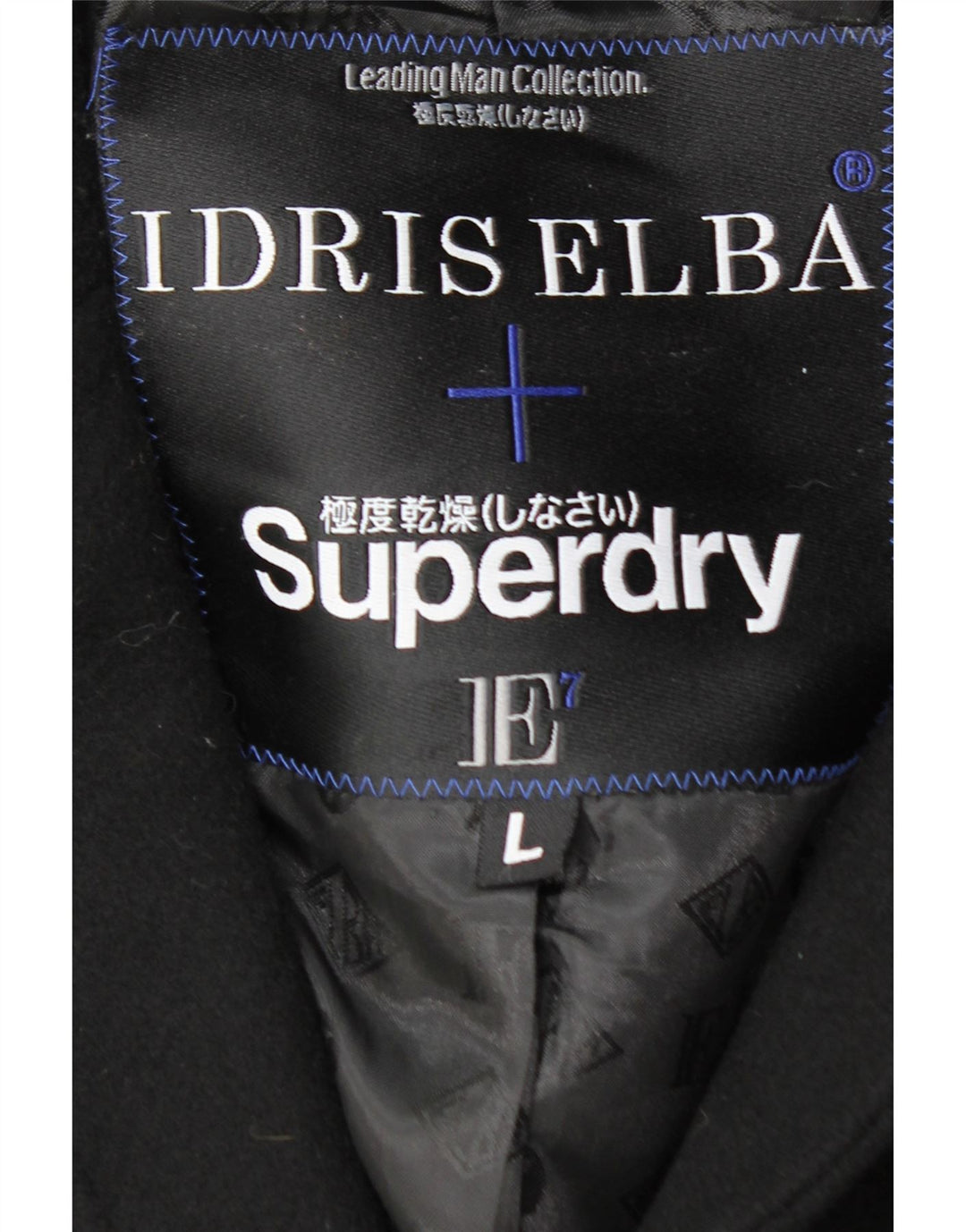 SUPERDRY pardesiu pentru bărbați UK 40 mare lână neagră