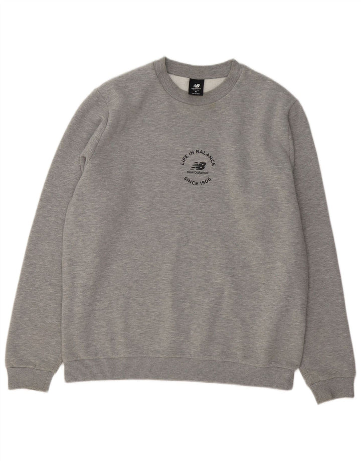 Hanorac pentru bărbați New Balance Jumper Medium Gri Bumbac