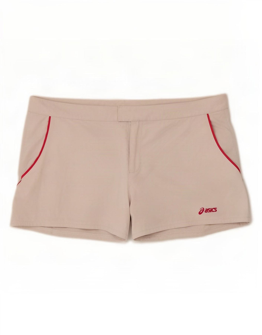 Pantaloni scurți sport obișnuiți pentru femei Asics UK 18 XL poliester alb