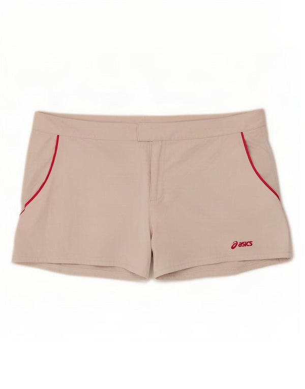 Asics Womens Regular Sport Shorts UK 18 XL White Polyester