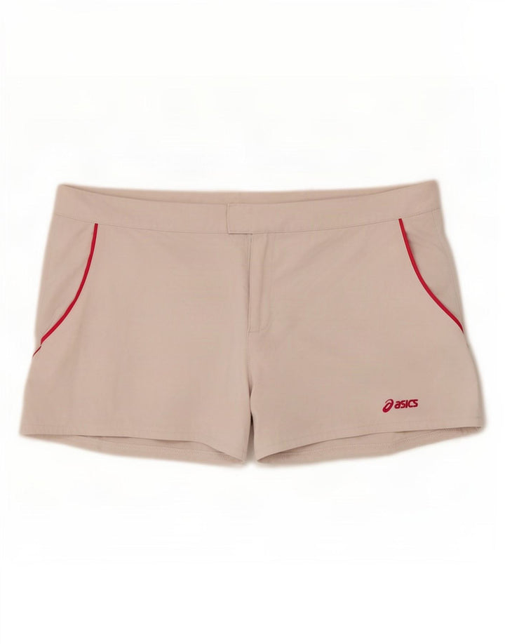Pantaloni scurți sport obișnuiți pentru femei Asics UK 18 XL poliester alb