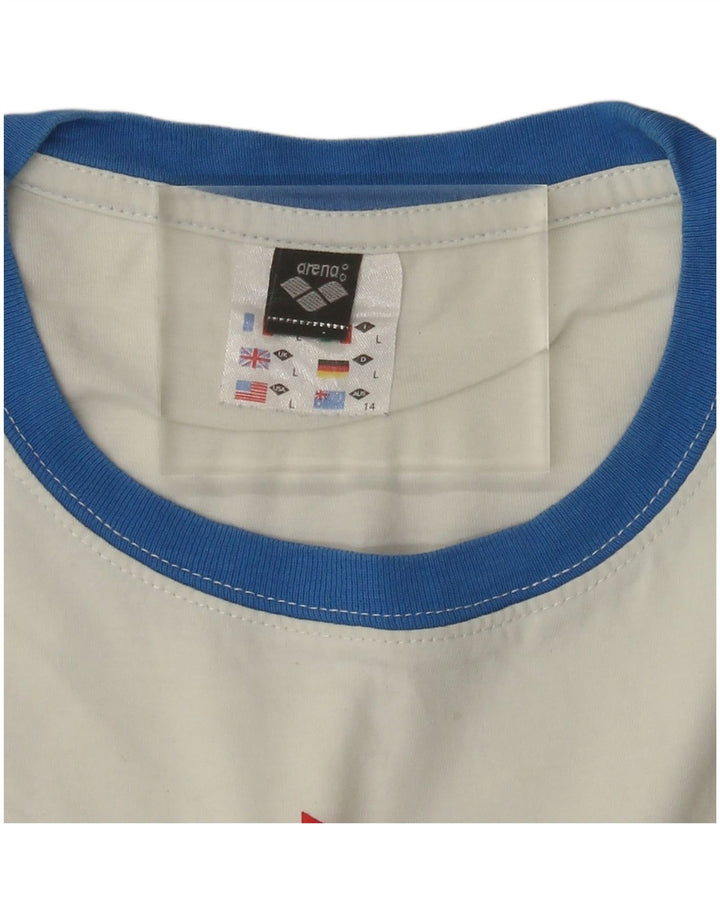 Tricou grafic pentru femei ARENA Top UK 14 Large White