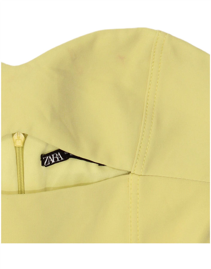 Rochie fără bretele pentru femei Zara UK 8 Mic Galben Poliester
