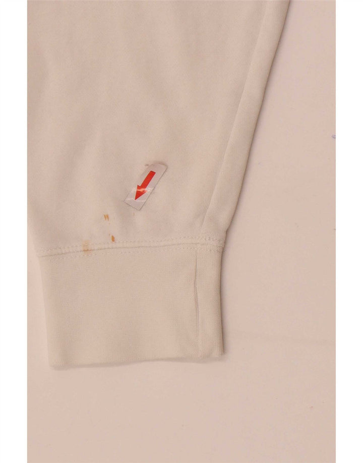 Pulover Nike pentru bărbați, bumbac alb mediu