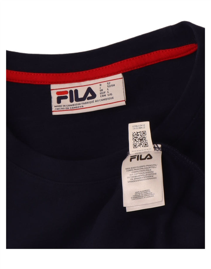 Pulover Fila pentru bărbați Pulover mare, bleumarin, bumbac