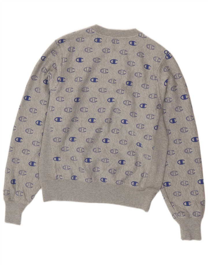 Pulover supradimensionat pentru femei, CHAMPION, cu țesătură inversă, UK 10, gri mic