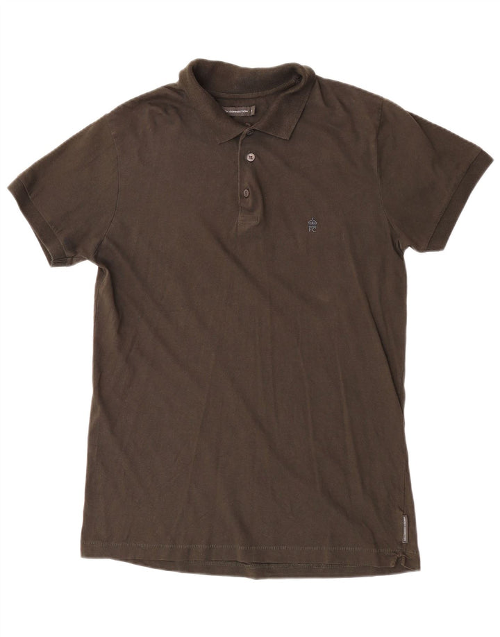 Tricou polo pentru bărbați French Connection, kaki mediu
