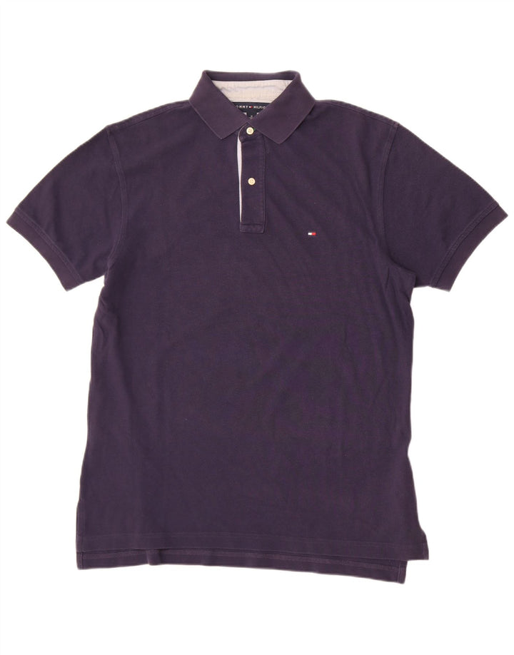 Tricou polo Tommy Hilfiger pentru bărbați, bumbac, albastru bleumarin mediu