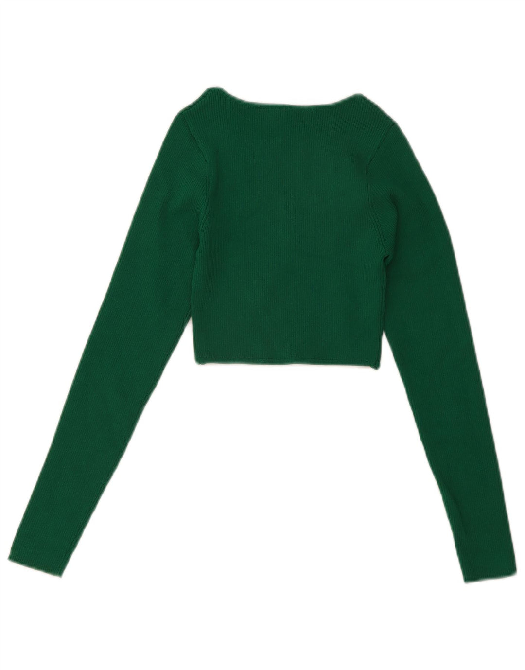 Crop Top cu mânecă lungă pentru femei Zara UK 8 Small Green