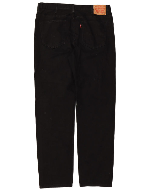 Blugi drepti pentru bărbați Levi's 504 W38 L34 bumbac negru