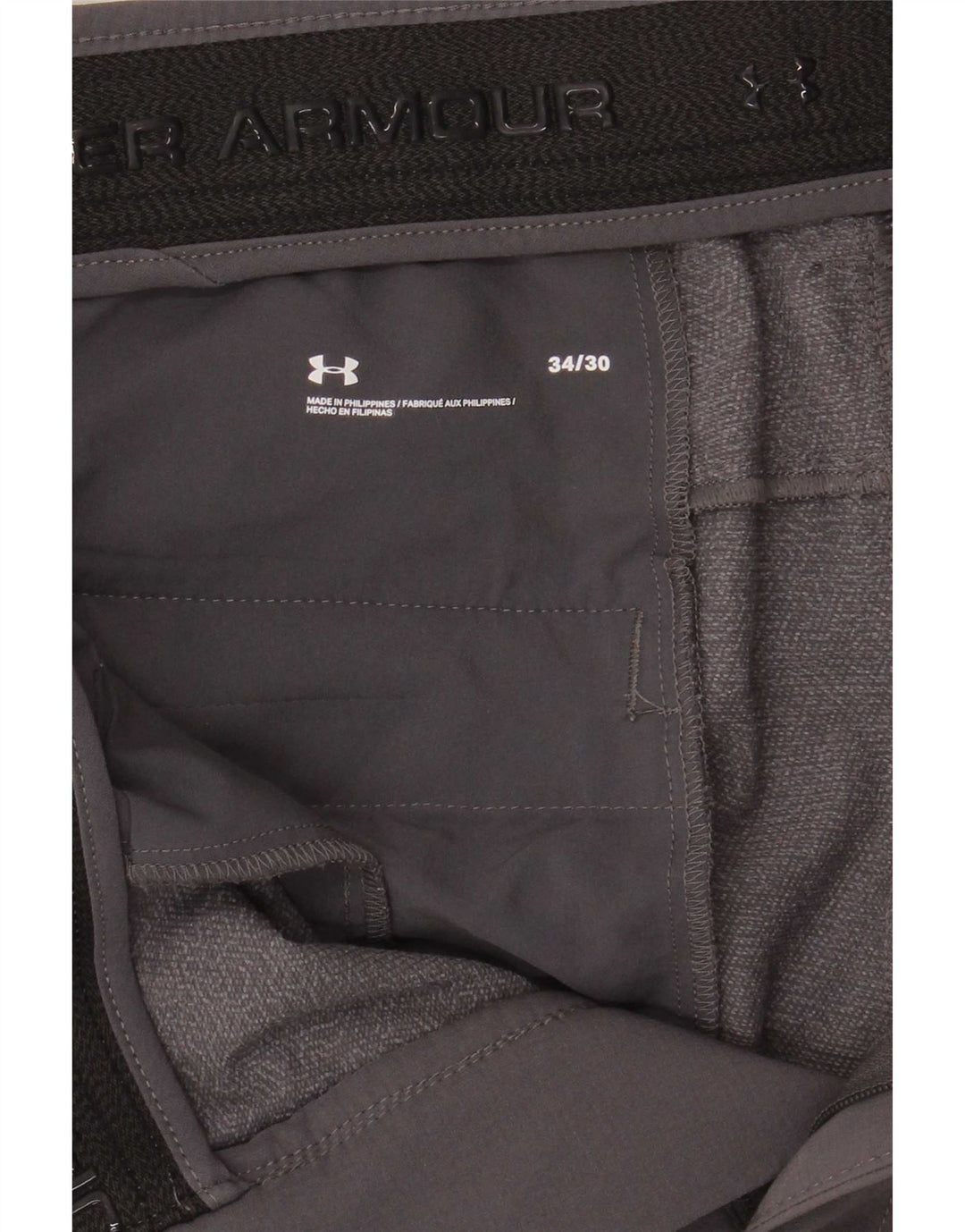 Pantaloni chino subțiri pentru bărbați Under Armour W34 L30 poliester gri