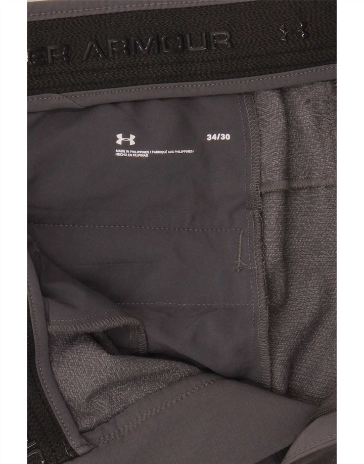 Pantaloni chino subțiri pentru bărbați Under Armour W34 L30 poliester gri