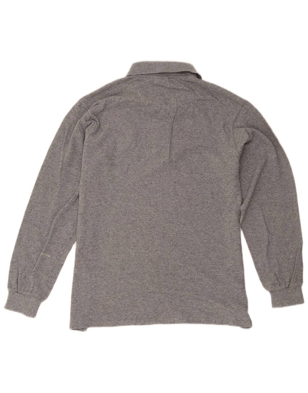 Tricou polo pentru bărbați Lacoste cu mânecă lungă, mărimea 4, bumbac gri mediu