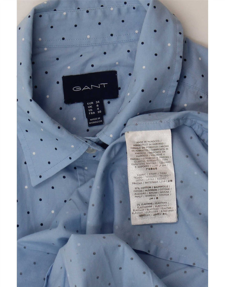 Cămașă pentru femei Gant UK 8 Small Blue Spotted Bumbac