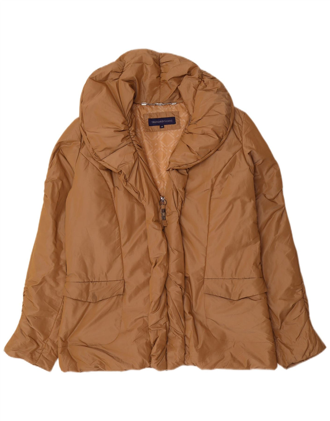Jachetă căptușită pentru femei TRUSSARDI JEANS IT 48 XL poliester bej
