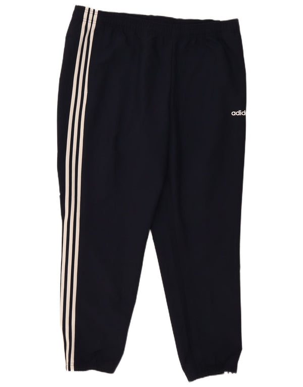 Pantaloni de trening pentru bărbați Adidas XL bleumarin poliester cu dungi Sport