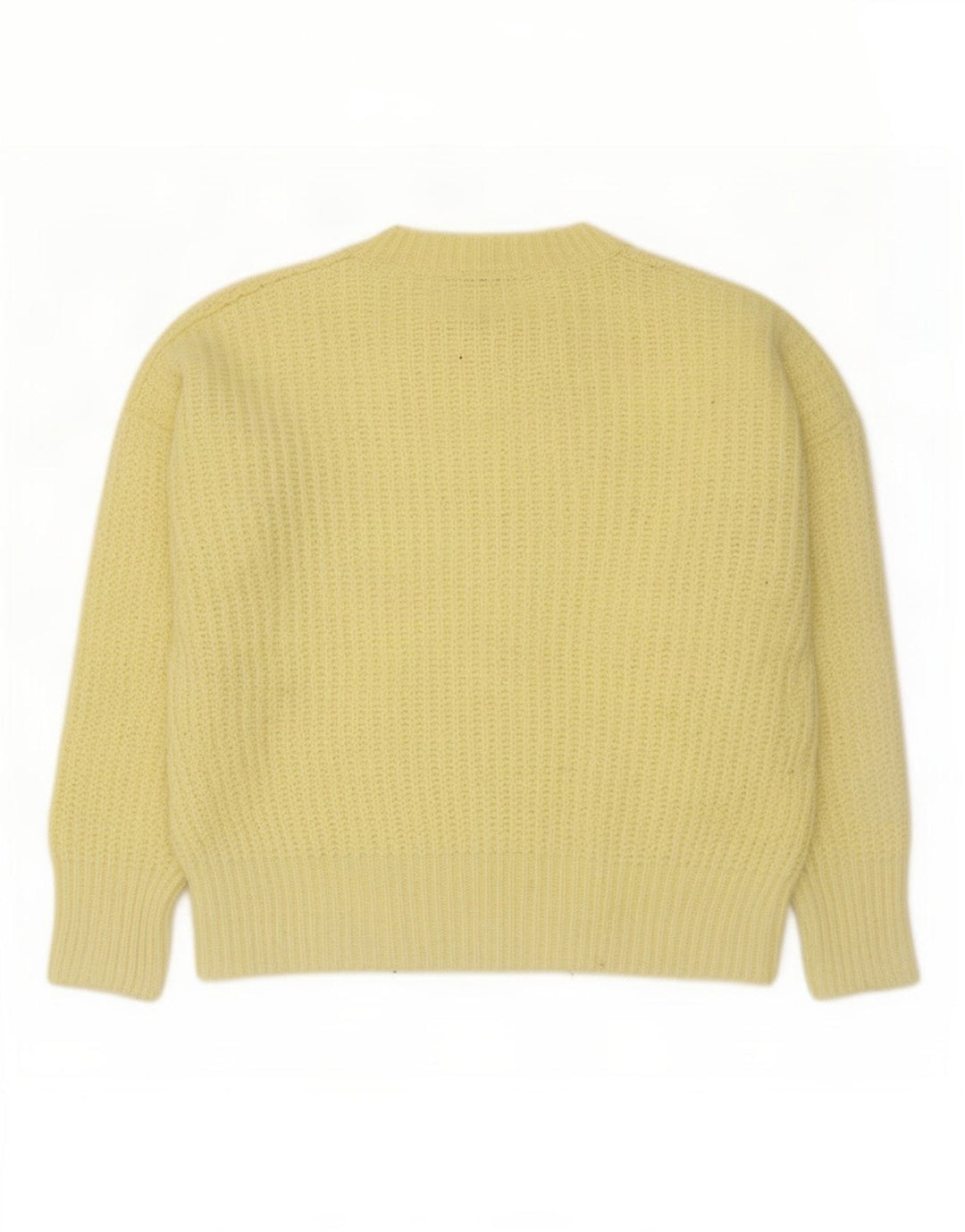 Pulover supradimensionat pentru femei Zara, cu gât turnut, UK 14, galben mediu