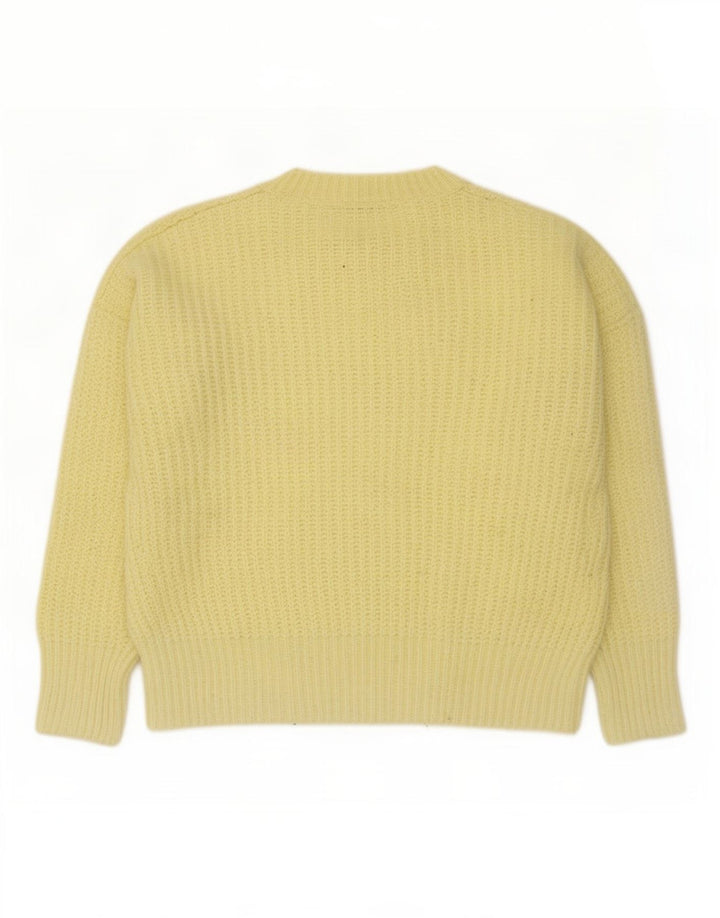 Pulover supradimensionat pentru femei Zara, cu gât turnut, UK 14, galben mediu