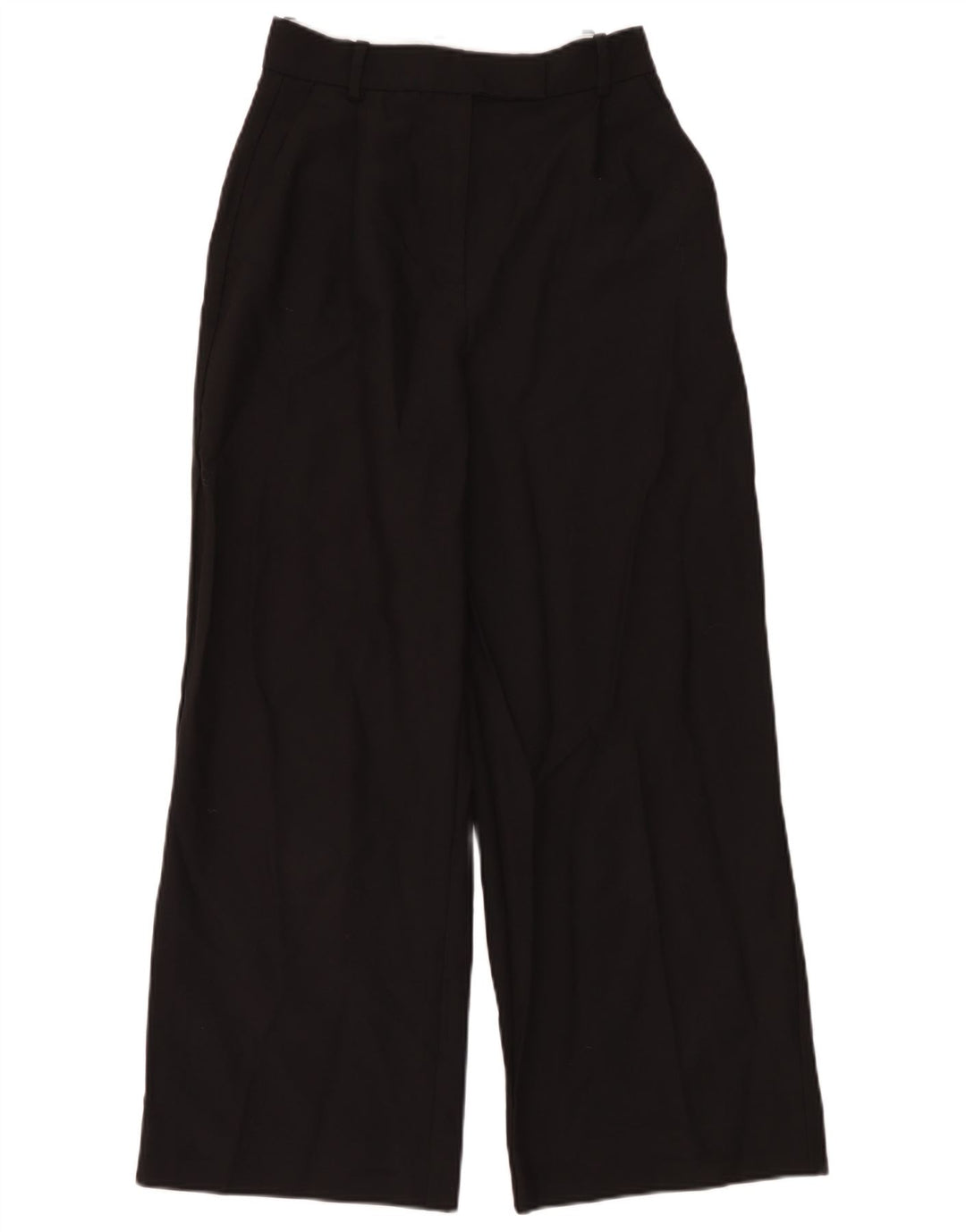 Pantaloni de costum pentru femei Zara cu picioare largi Mici L26 L28 Poliester negru