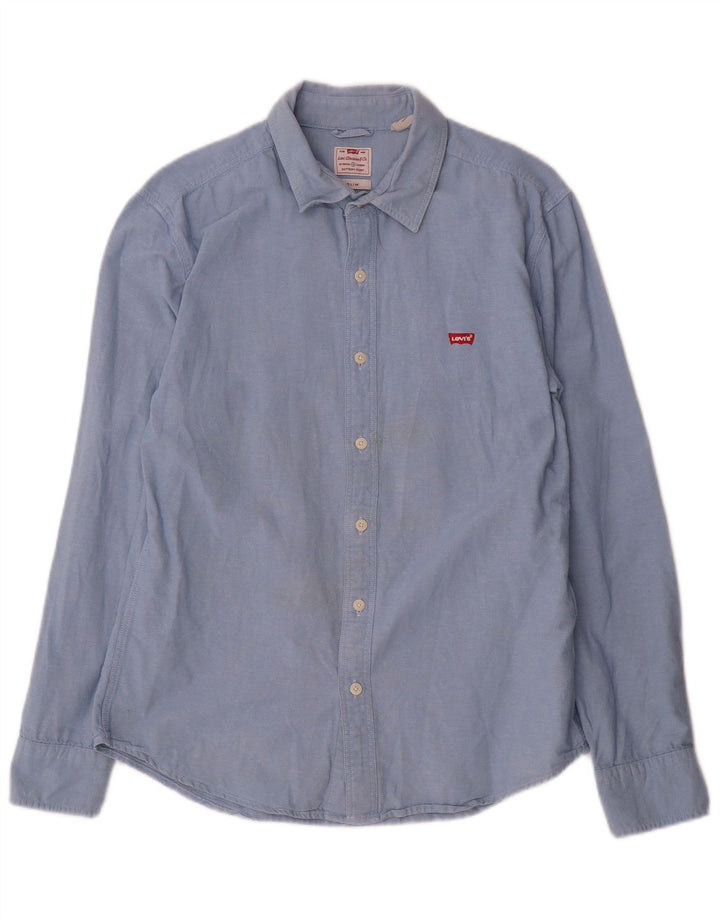 Cămașă Levi's Slim Fit Bumbac Albastru Mediu