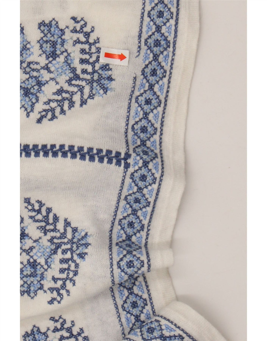 Bluză de damă MONSOON Top UK 16, mare, alb, cu flori, in