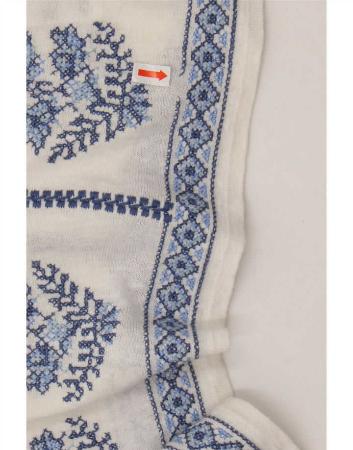 Bluză de damă MONSOON Top UK 16, mare, alb, cu flori, in