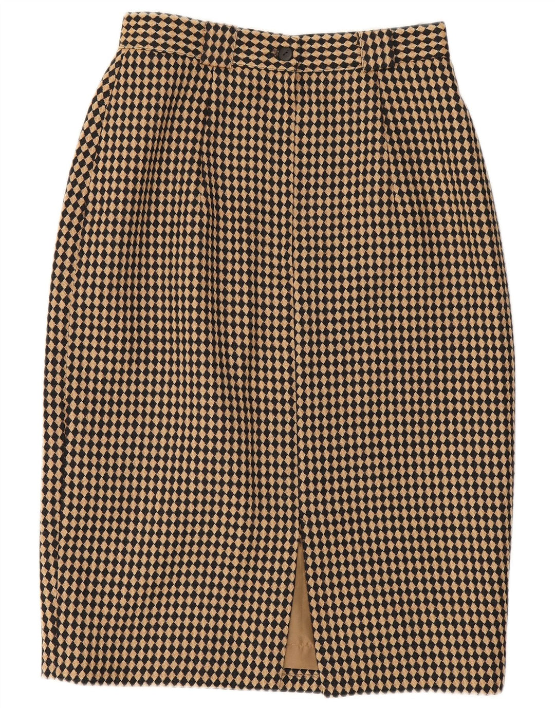 Fusta creion pentru femei Michael H UK 12 Medium W26 Bej Argyle/Lână diamant