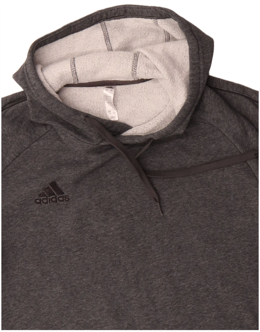 Pulover Adidas pentru bărbați, bumbac mare, gri