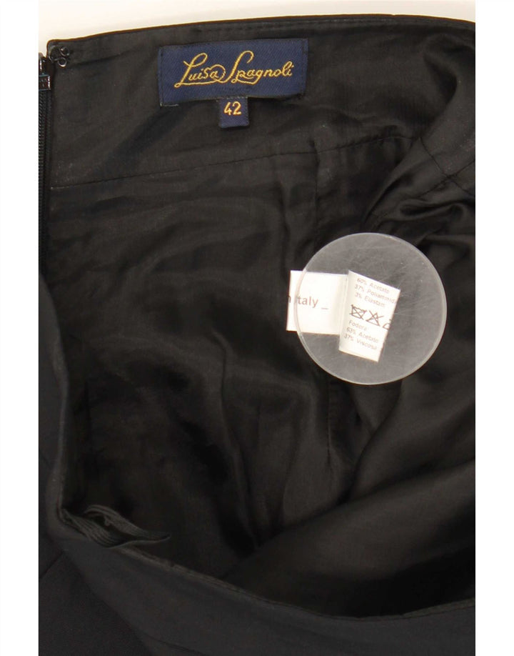 Fusta creion pentru femei Luisa Spagnoli IT 42 Medium W28 Acetat negru