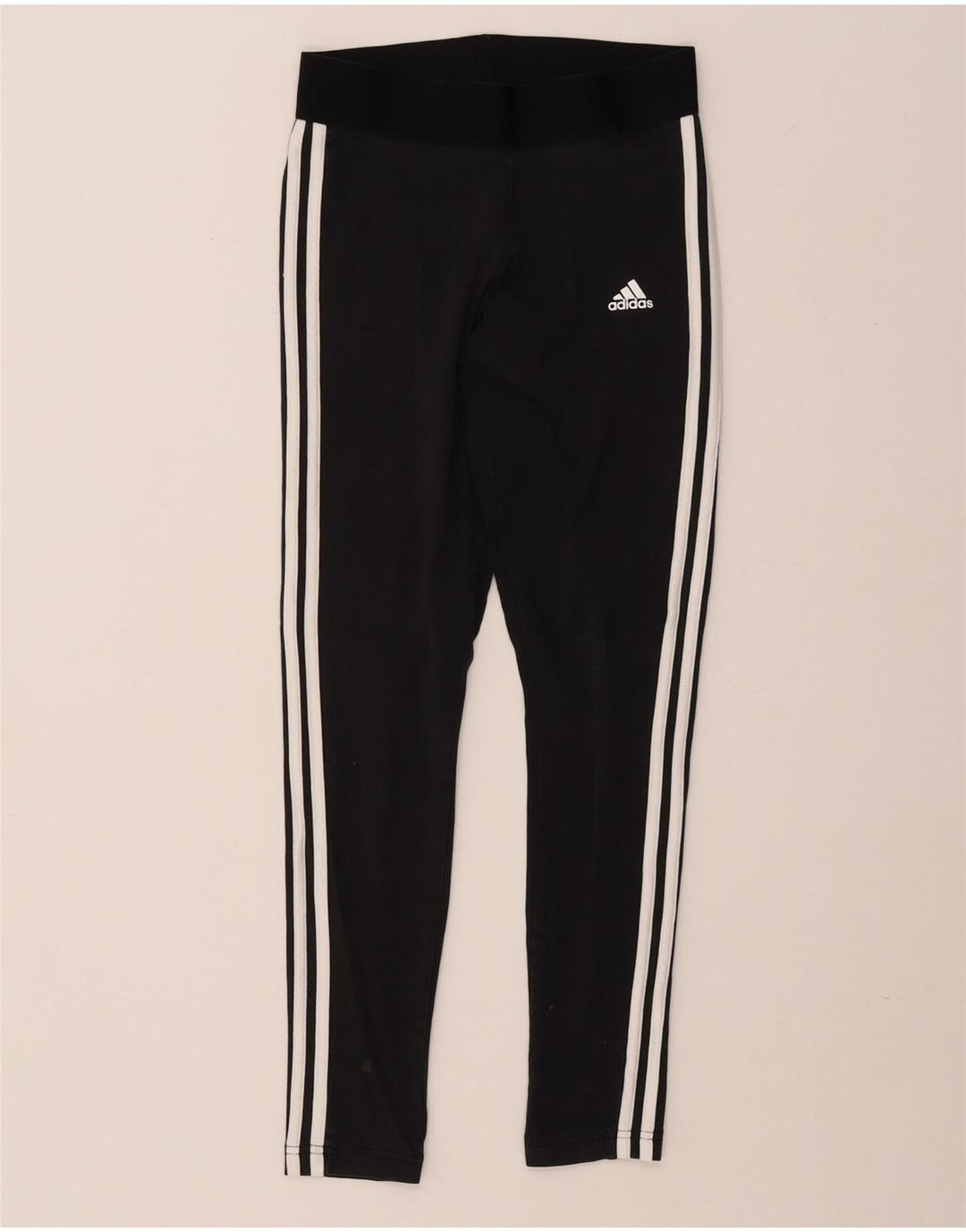 Leggings ADIDAS pentru femei, cu ajustare strânsă, UK 8/10, bumbac negru mic
