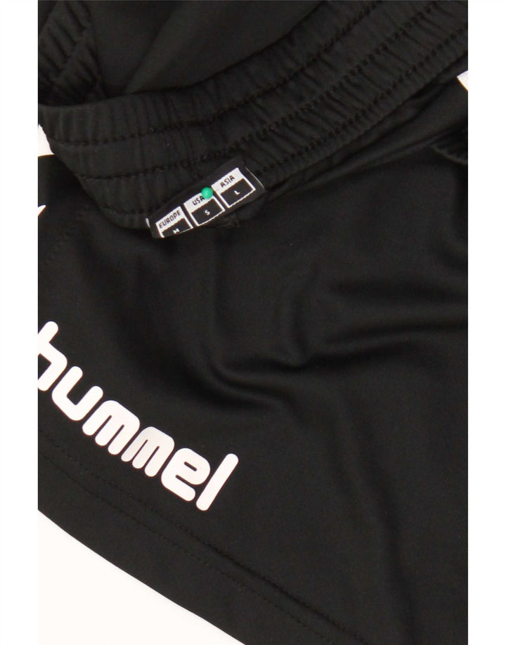 Pantaloni scurți sport grafic pentru bărbați Hummel, negru mediu