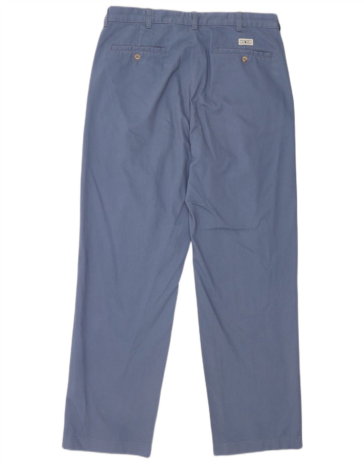 Pantaloni chino pentru bărbați POLO RALPH LAUREN L36 L34 albastru bumbac
