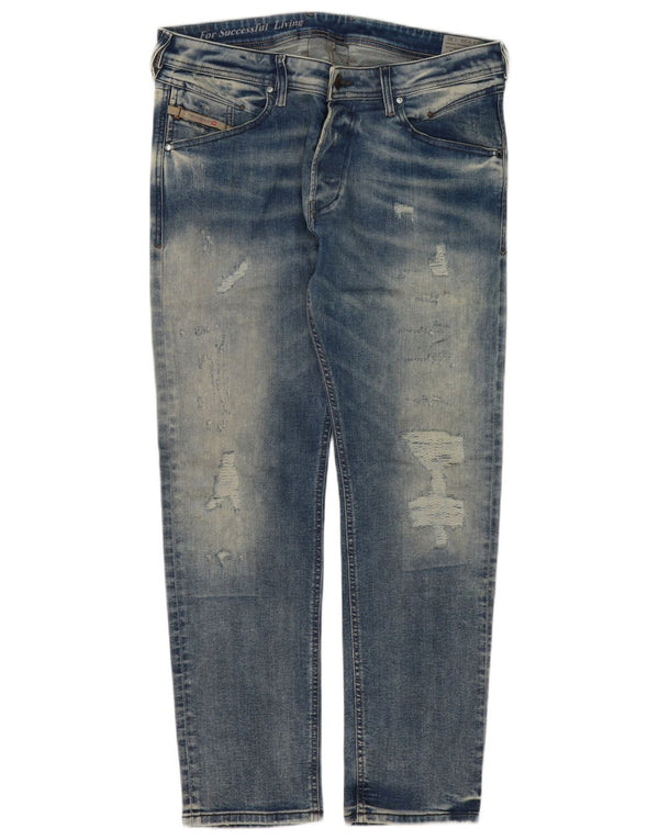Diesel pentru bărbați Belther Regular Slim Tapered Jeans W34 L30 Albastru