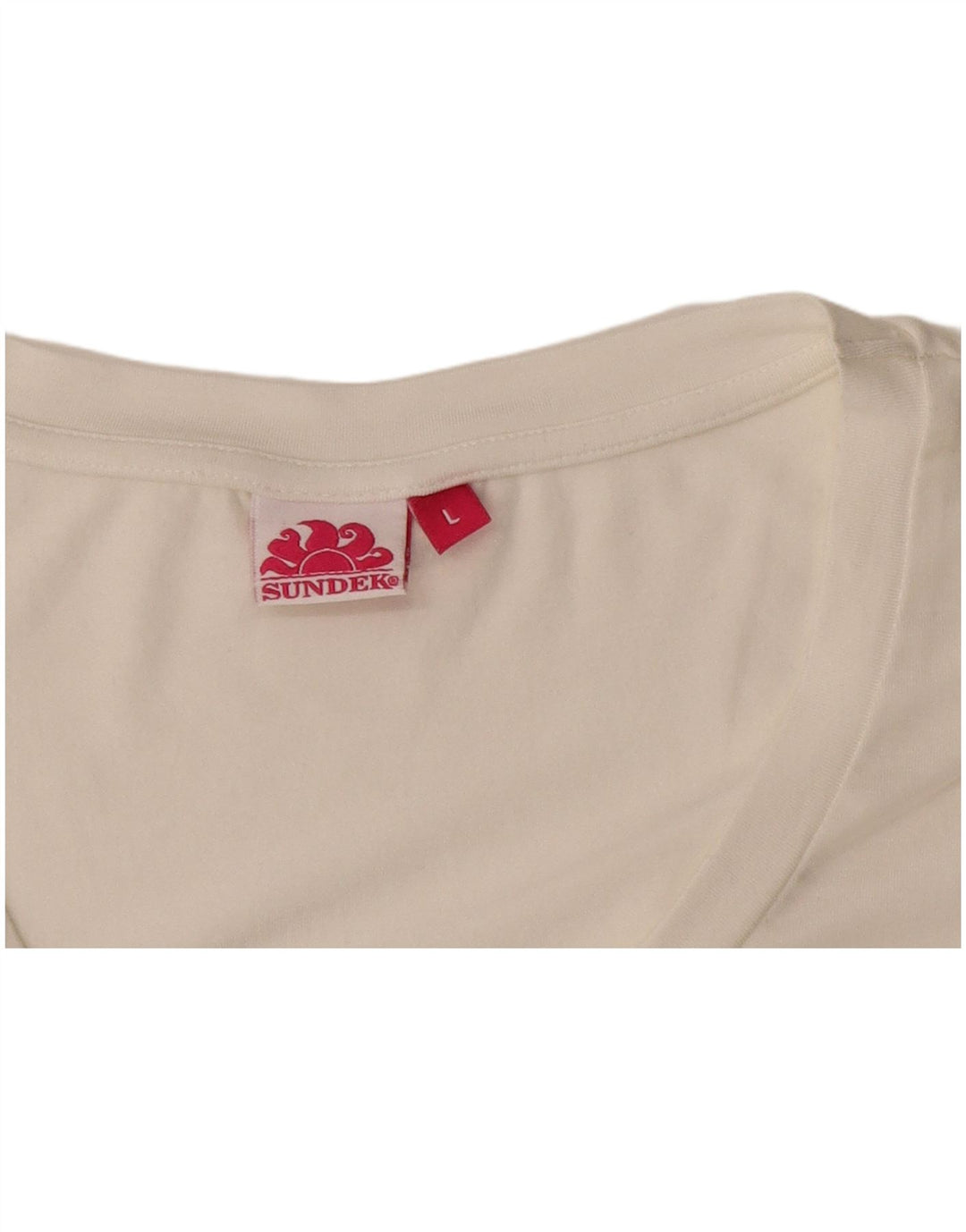 Tricou grafic SUNDEK pentru femei Top UK 14 Large White