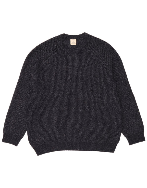 Pulover pentru bărbați Marks & Spencer, cu gât crew, 2XL, poliamidă bleumarin