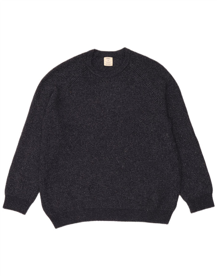 Pulover pentru bărbați Marks & Spencer, cu gât crew, 2XL, poliamidă bleumarin